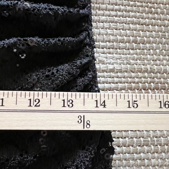 R&M Richards Black Lace Over with Sequins - Picture 6 of 17